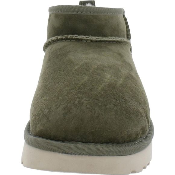 Ugg Classic Ultra Mini Women's Suede Wool Lined Ankle Boots NWOB - Picture 3 of 4